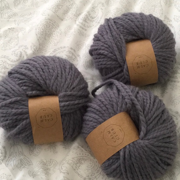 ‘Calm Club’ Grey Yarn - set of Three Skeins - Picture 1 of 7